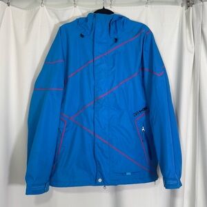 Volcom Men’s Blue Hooded Snowboard Jacket